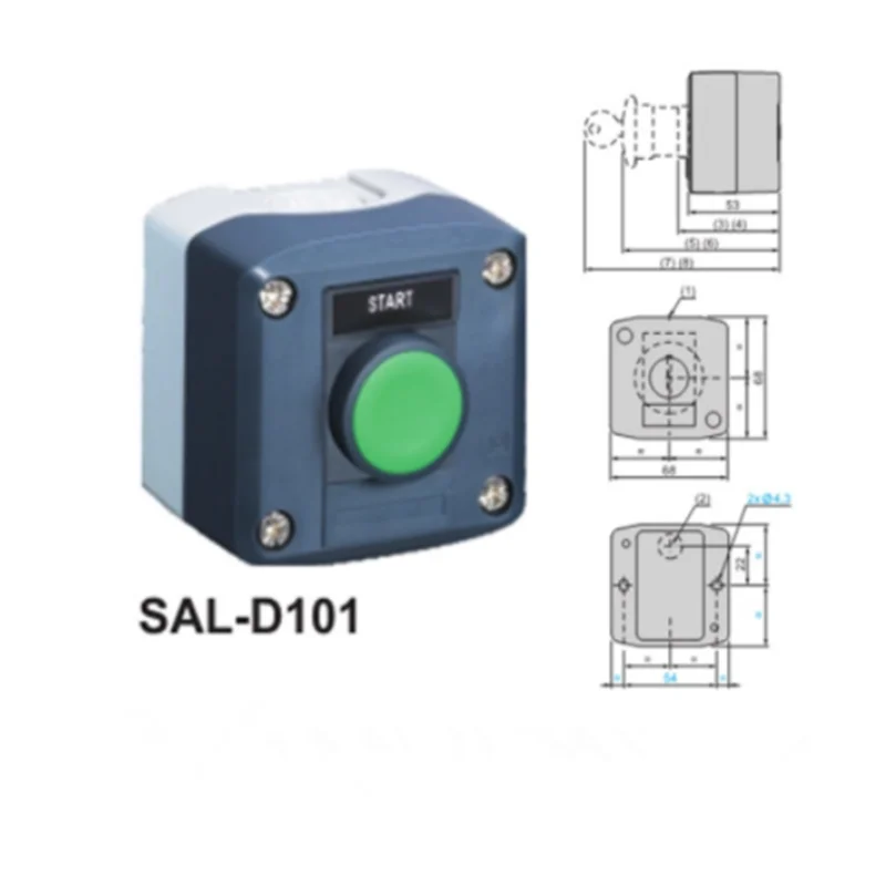 Водонепроницаемый кнопочный переключатель IP65 управляемая лампочкой с