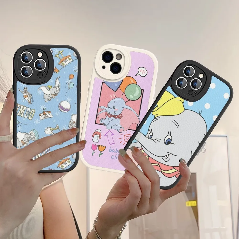 

Disney Cartoon Dumbo Phone Case Hard Leather For iPhone 14 13 12 Mini 11 14 Pro Max Xs X Xr 7 8 Plus Fundas