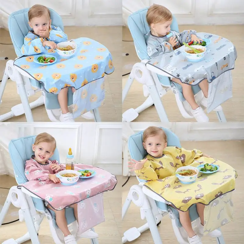 

1 Pc Newborns Bib Table Cover Baby Dining Chair Gown Waterproof Saliva Towel Burp Apron Food Feeding Accessories