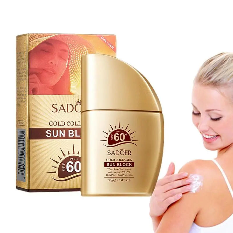 

Sunscreen Lotion Broad Spectrum SPF Sun Block Skin Care for Daily Protection Dry-Touch Water Resistant Non-Greasy Beach Defense