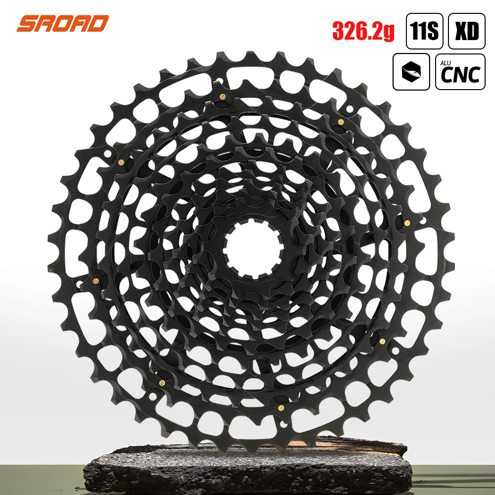 

SROAD 11s MTB Cassette 10-42T 11speed 11s CNC Bike Freeewheel Fits XD CNC Made 320g 11 speed Cycling Bicycle Accessories
