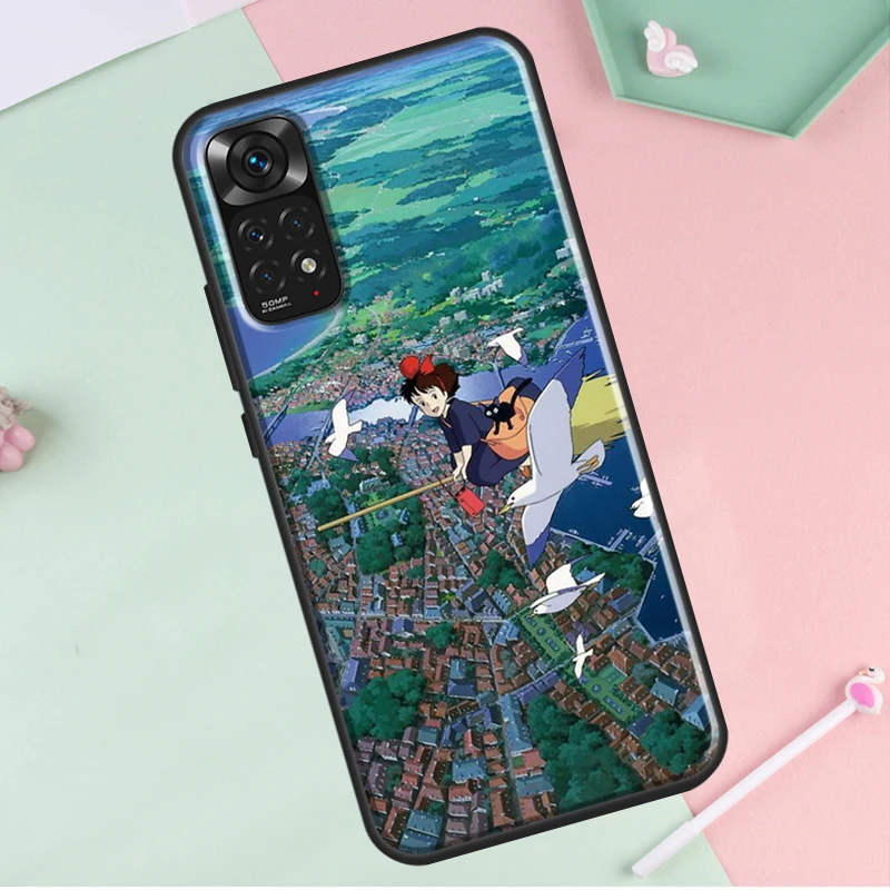 Чехол Kikis Delivery Service для Xiaomi Redmi Note 11 10 Pro Cover 8 9 10S 11S 10A 10C 9A 9C 9T.
