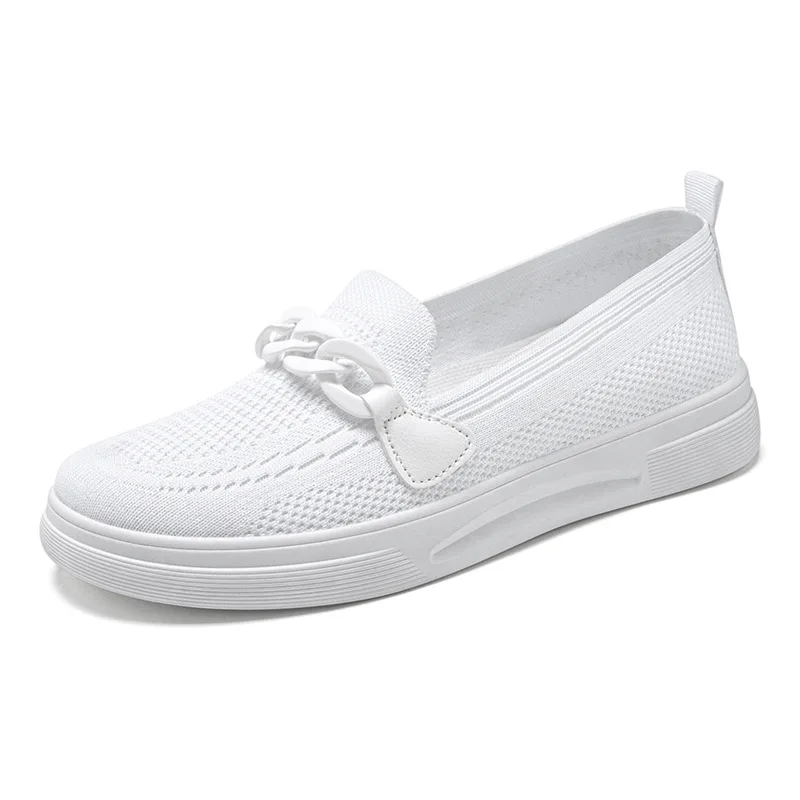 Women Shoes Fashion Sneakers Ladies Casual Loafers Soft Slip-on Breathable Shoes Flats Woman Vulcanized Shoes Student Promotion