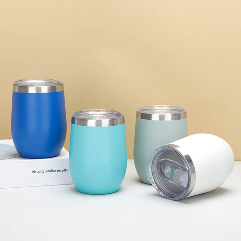 

12oz 304 Stainless Steel Thermos Cup 355ml Portable Double-deck Water Cup Water Bottle Outdoor Camping Drinks Beer Coffee Cup