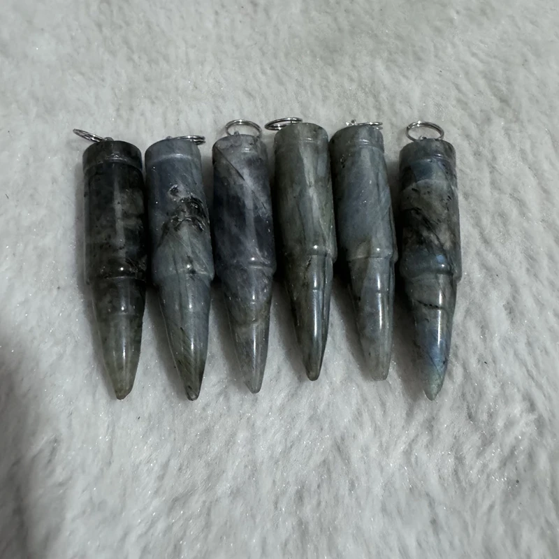 Оптовая продажа 5 шт. натуральный лабрадорит исцеляющий точку кулон из бисера