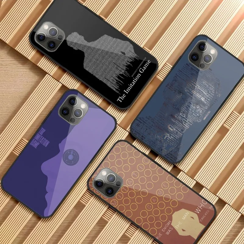 Чехол для телефона Miove с имитацией игры для IPhone 14, 13, 12, 11, XS, X, 8, 7, 6 Plus, Mini Pro Max, SE 2022, черный чехол из поликарбоната и ТПУ стекла для телефона