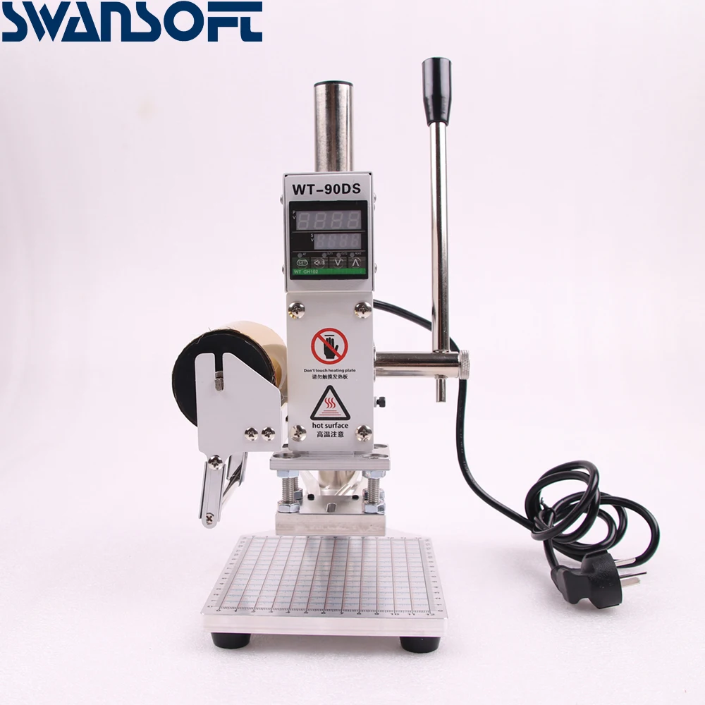 

New Embossing Manual Leather Paper Wood Machine Heat Press Machine Letters Hot Foil Stamping Machine