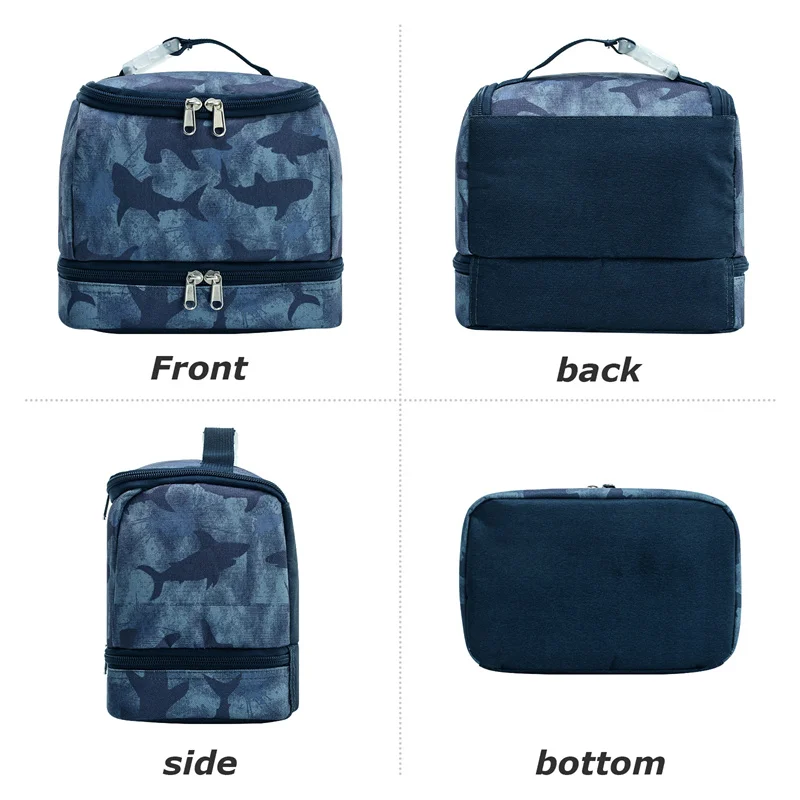 iFARADAY Shark Lunch Box Kids Lunch Bag for Boys girl lunch bag Cooler Thermal Insulated Lunch Box Picnic Travel School Tote Bag
