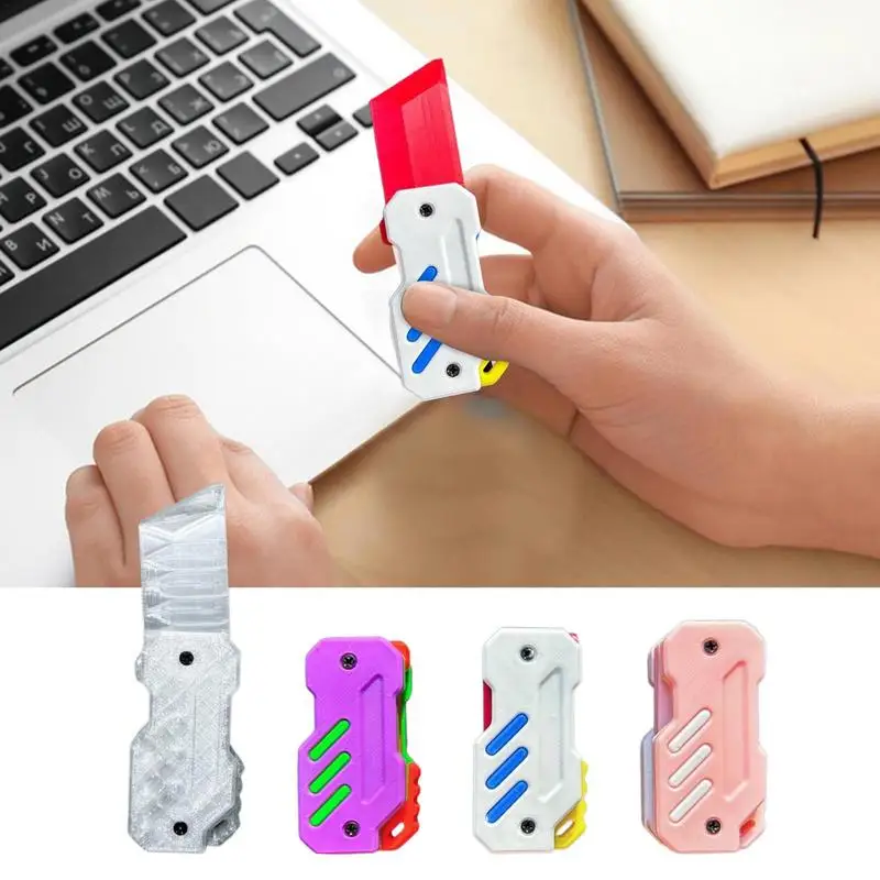 

3D Graavity Knife Printing Adult Decommpression Graavity Knife Stress Relief Fidget Toy Radish Hand Gripper Finger Exercise Toy