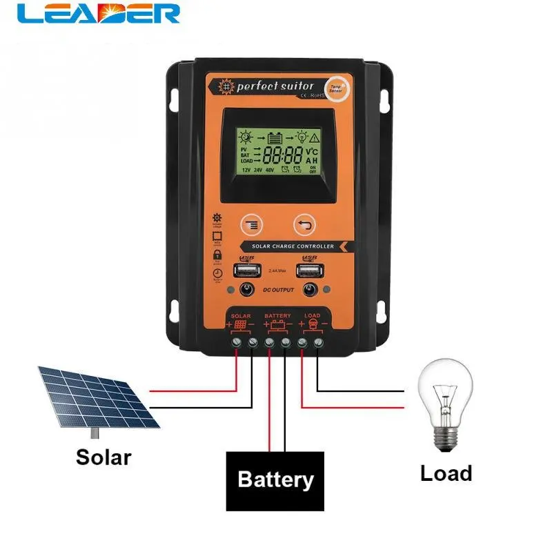 

Регулятор заряда солнечных батарей, 12/24 в, 30 А, 50 А, 70 А