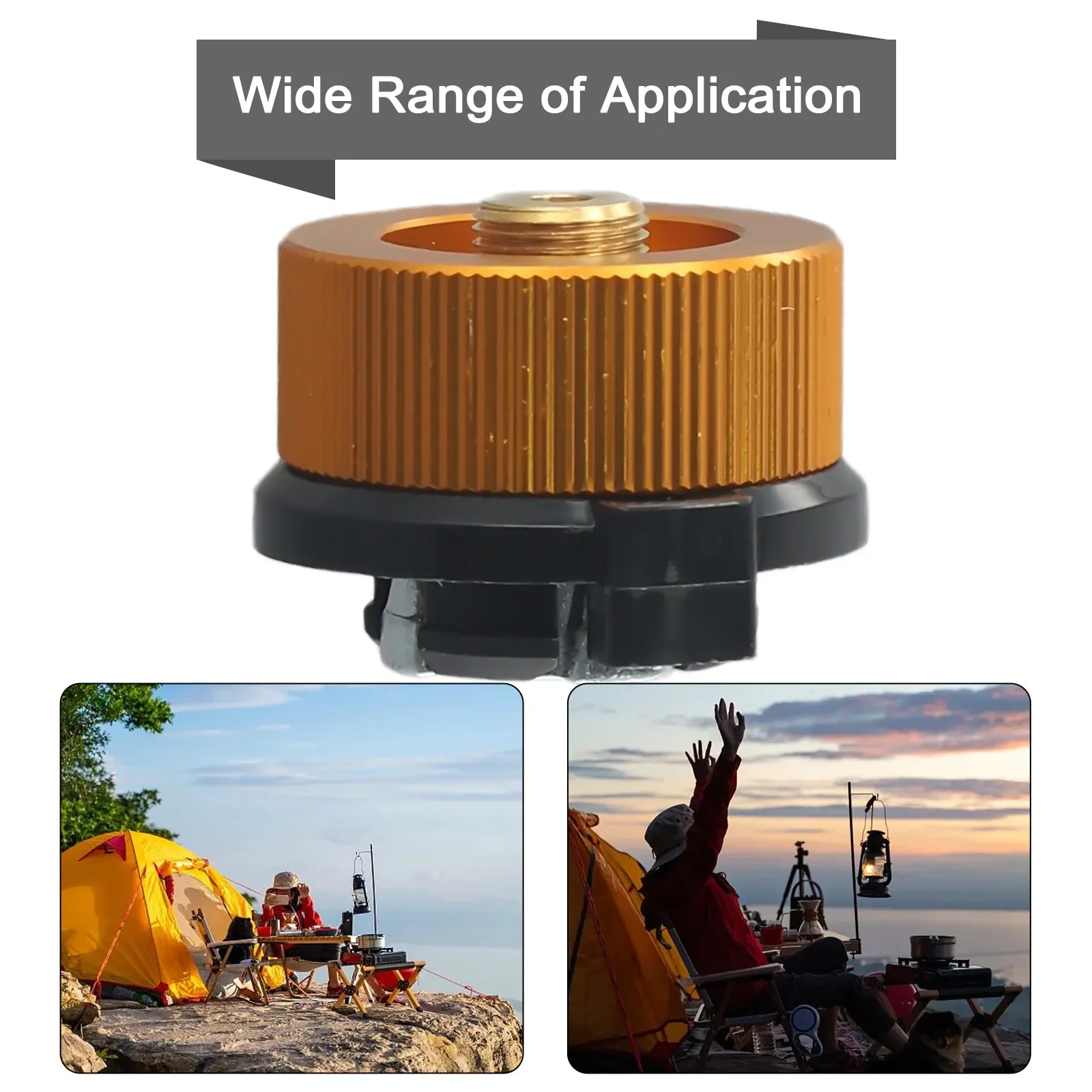 Адаптер для газовой плиты кемпинга легкий алюминиевый сплав совместим с