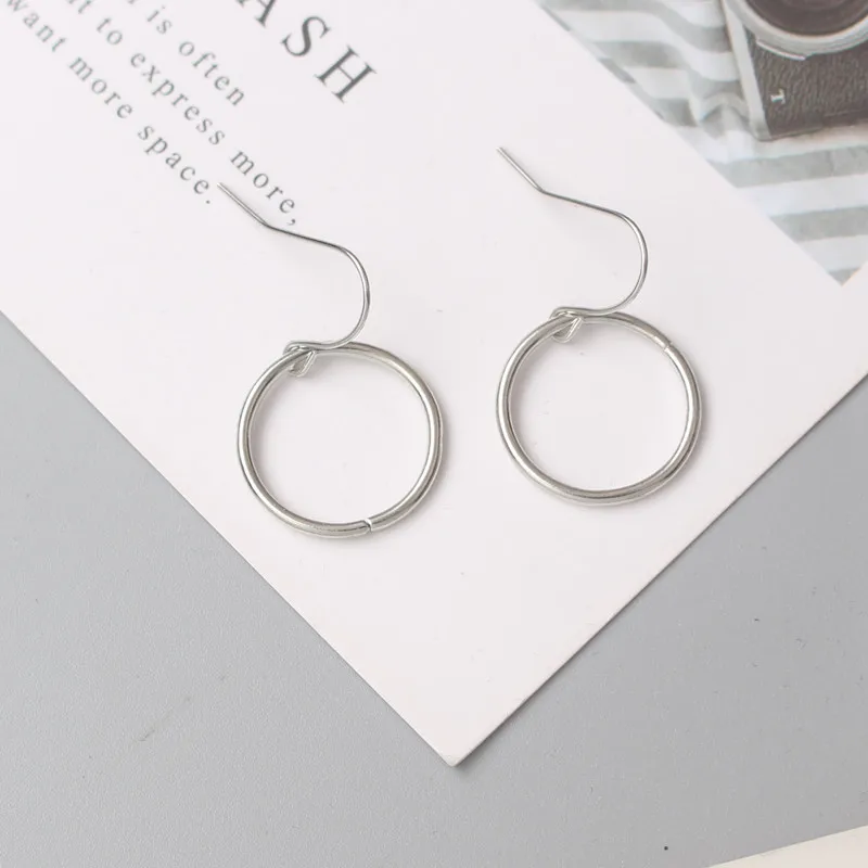 Серебряные серьги-капельки гуантуо