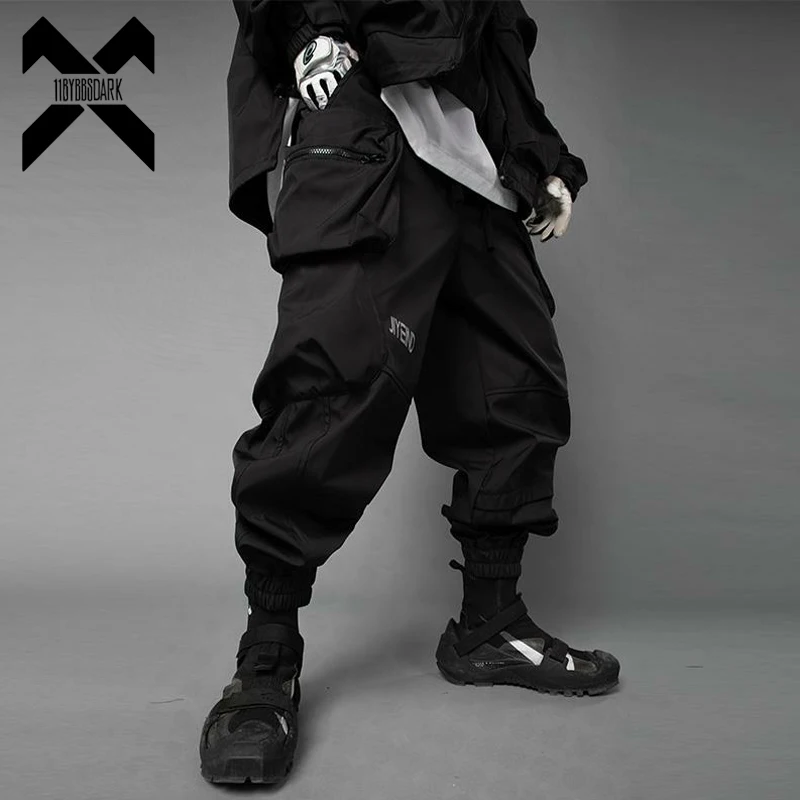 

11 BYBB'S DARK Hip Hop Tactical Cargo Pants 2023 Spring Functional Multi Pocket Joggers Trousers Elastic Waist Fahsion Pant