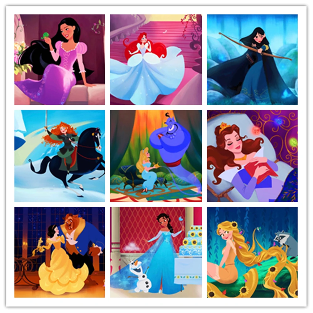 

Алмазная живопись 5D "сделай сам", диснеевские анимации, фильмы, Классическая сцена, алмазная ручная вышивка, искусство, домашний декор, подар...