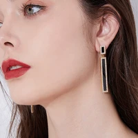 2022 new fashion korean hanging earrings retro long tassel earrings for women bohemian zircon wedding earrings jewelry gift