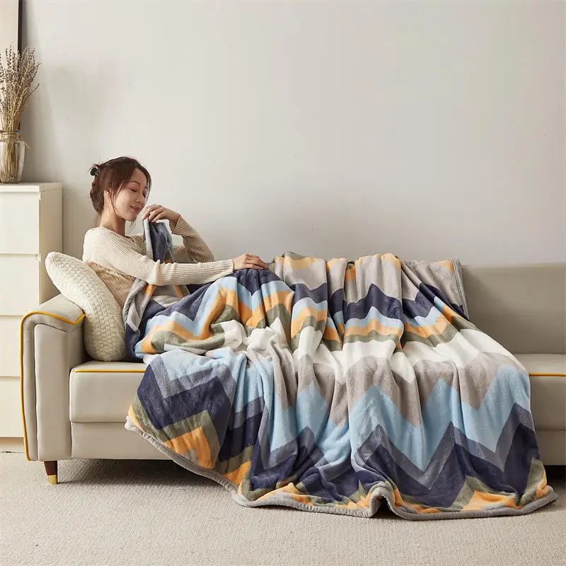 

Утолщенное двухстороннее Флисовое одеяло класса А с рисунком