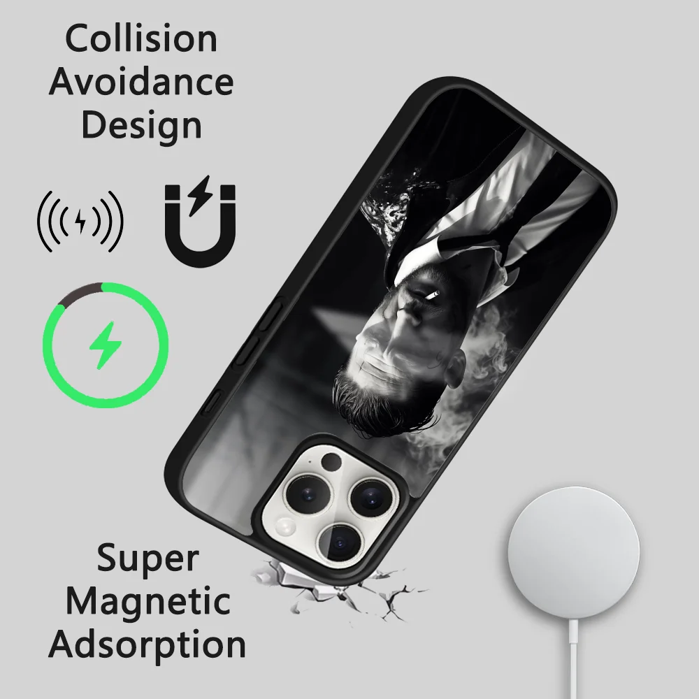 T-Tom H-Hardy UK actor Phone Case For iPhone 16 15 14 13 12 11 Pro Max Plus Mini Magsafe Mirror Wireless Magnetic Cover