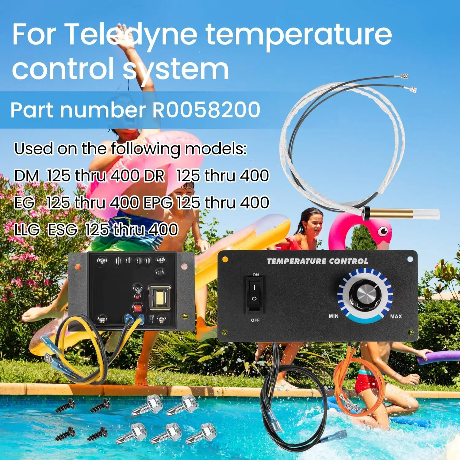 MX R0058200 Teledyne Laars контроль температуры для бассейнов заменить 47-295-1652 LAR-151-2555