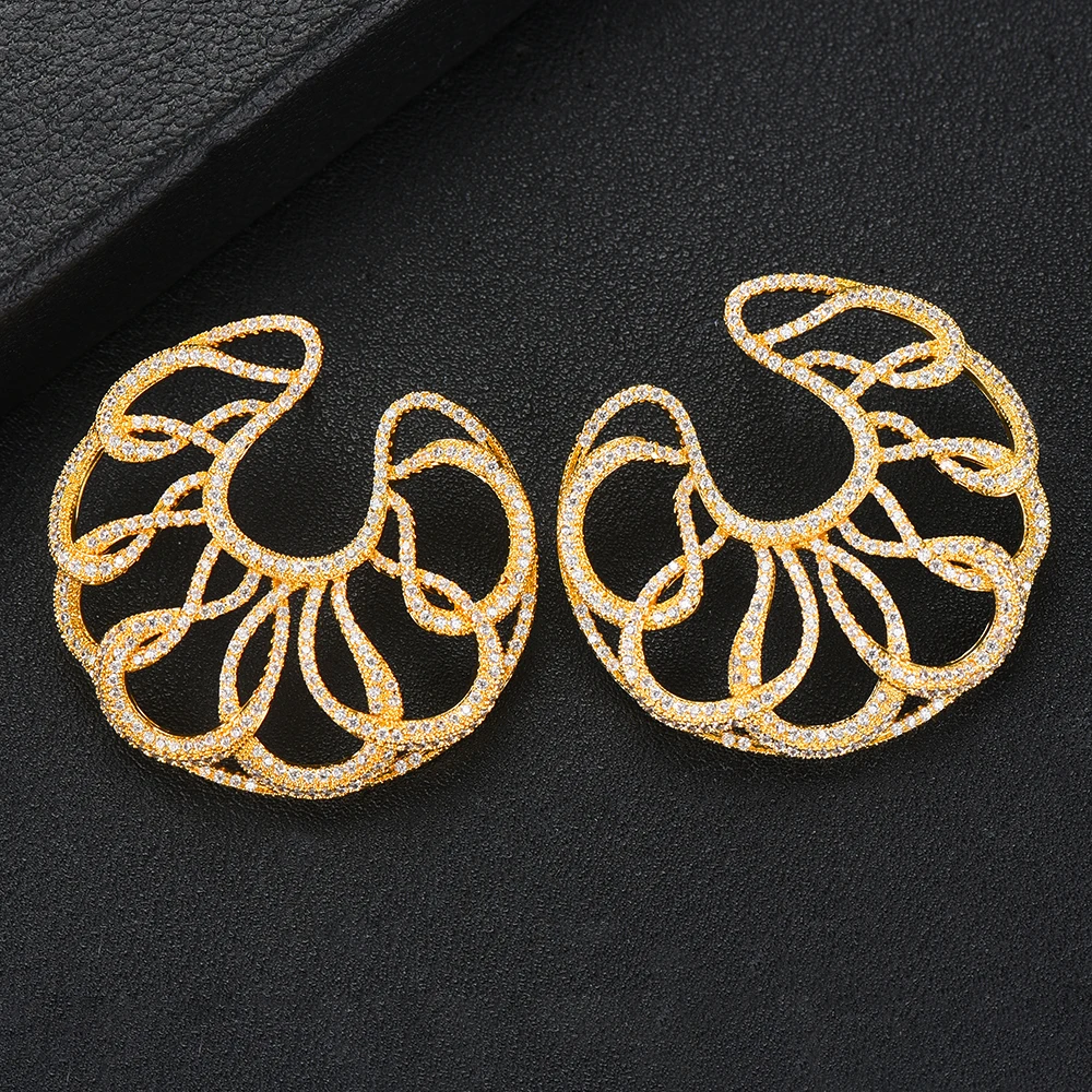 Kellybola Charm Round Earrings For Women Bridal Wedding Noble Daily Party Show Luxury Gift boucle d'oreille femme 2022