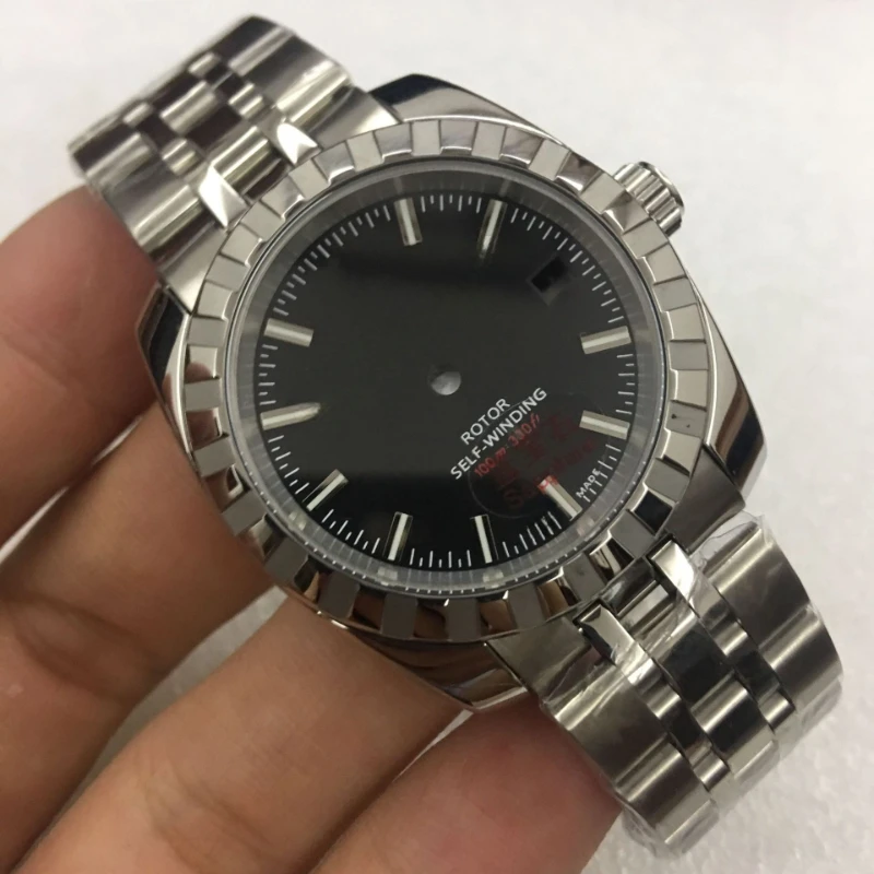 

Мужские часы с серебряной пряжкой и сапфировым стеклом, 2824, 2834, 2836