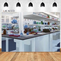 laeacco chemical laboratory interior photo backdrop room decor kids back to school portrait customized photography background