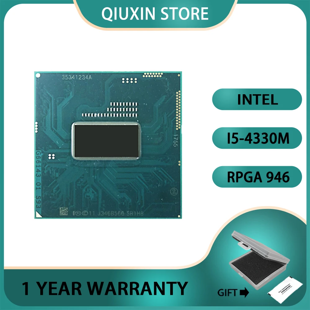Intel Core i5-4330M i5 4330M SR1H8 CPU Processor 3M 37W Socket G3 2.8 GHz Dual-Core Quad-Thread  / rPGA946B