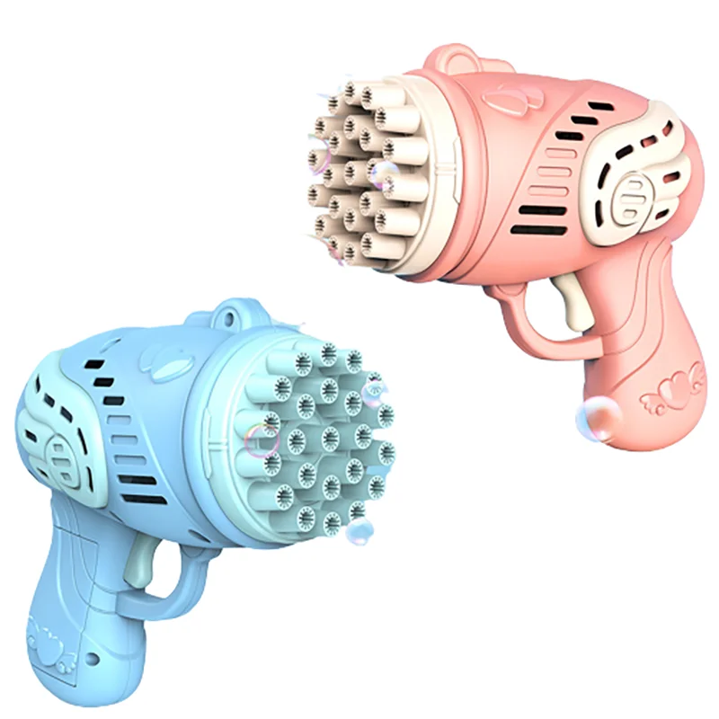 

Electric Bubble Machine Toy Automatic Bubble Gun Summer 23 Holes Outdoor Toy Gift for Children Girls Boys Soap Bubbles Blower