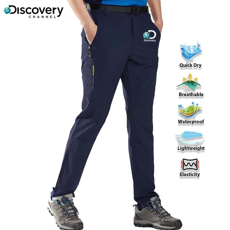 

Discovery Channel Waterproof Hiking Pants Men Quick Dry Trekking Camping Climbing Running Outdoor Rain Stretch Breathable Golf