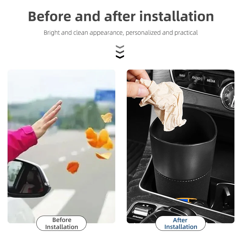 Автомобильное многофункциональное мусорное ведро водонепроницаемое для