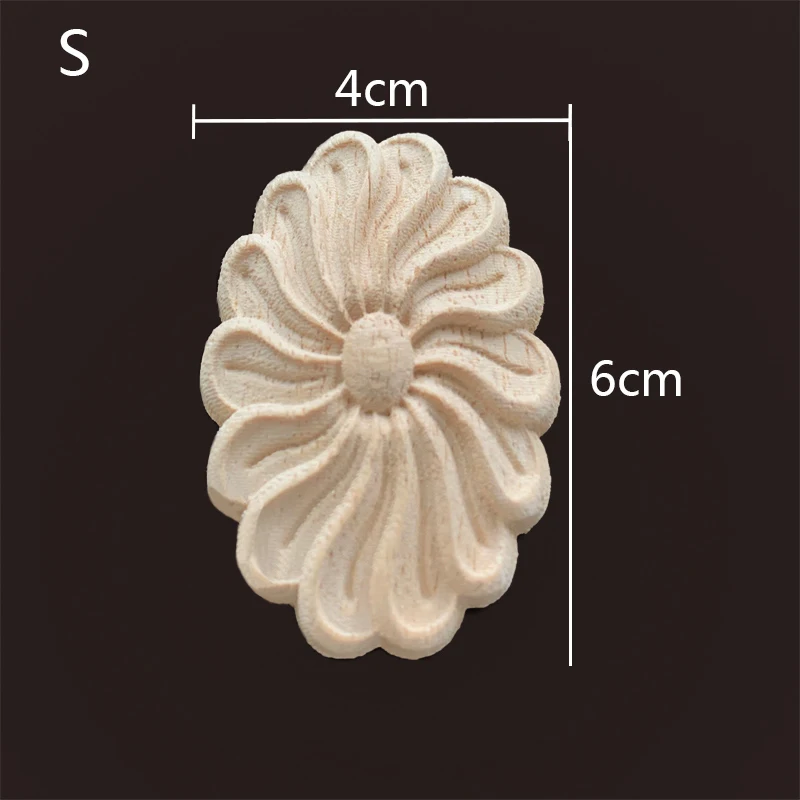 

Деревянные накладки для мебели с цветами