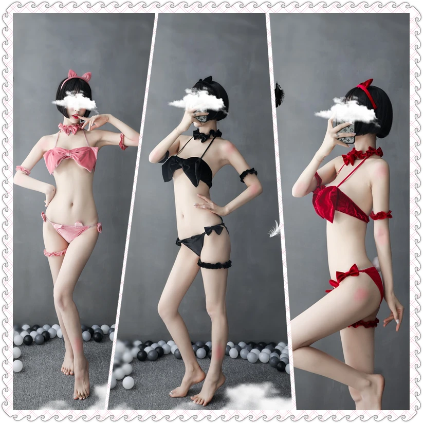 

Summer New Network Red Style Fun Underwear Sexy Eyelash Lace Snap Deep V Open Crotch Temptation One Piece Sling