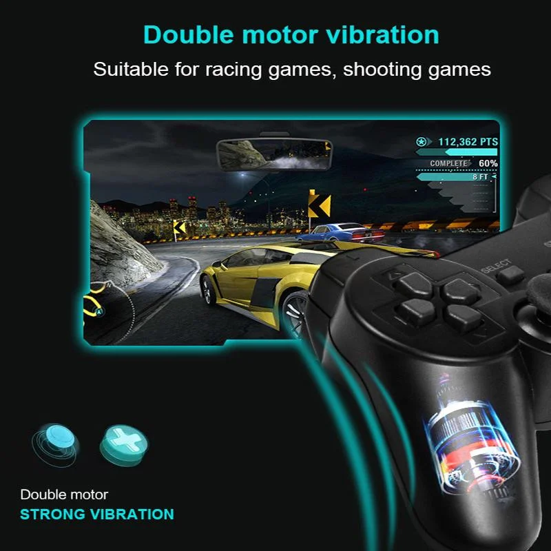 Transparent Color Wireless Gamepad Controller For Sony PS2 2.4G Game Controle Plastation 2 Console Joystick Gamer Accessory | Электроника