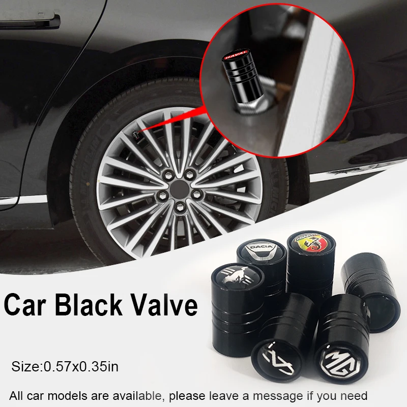 

4pcs Car Tire Stem Valve Caps Dust Covers for SAAB 93 Android Aero Vector 900 Classic 95 9000 Gripen Ng Jas 39 Car Accessories