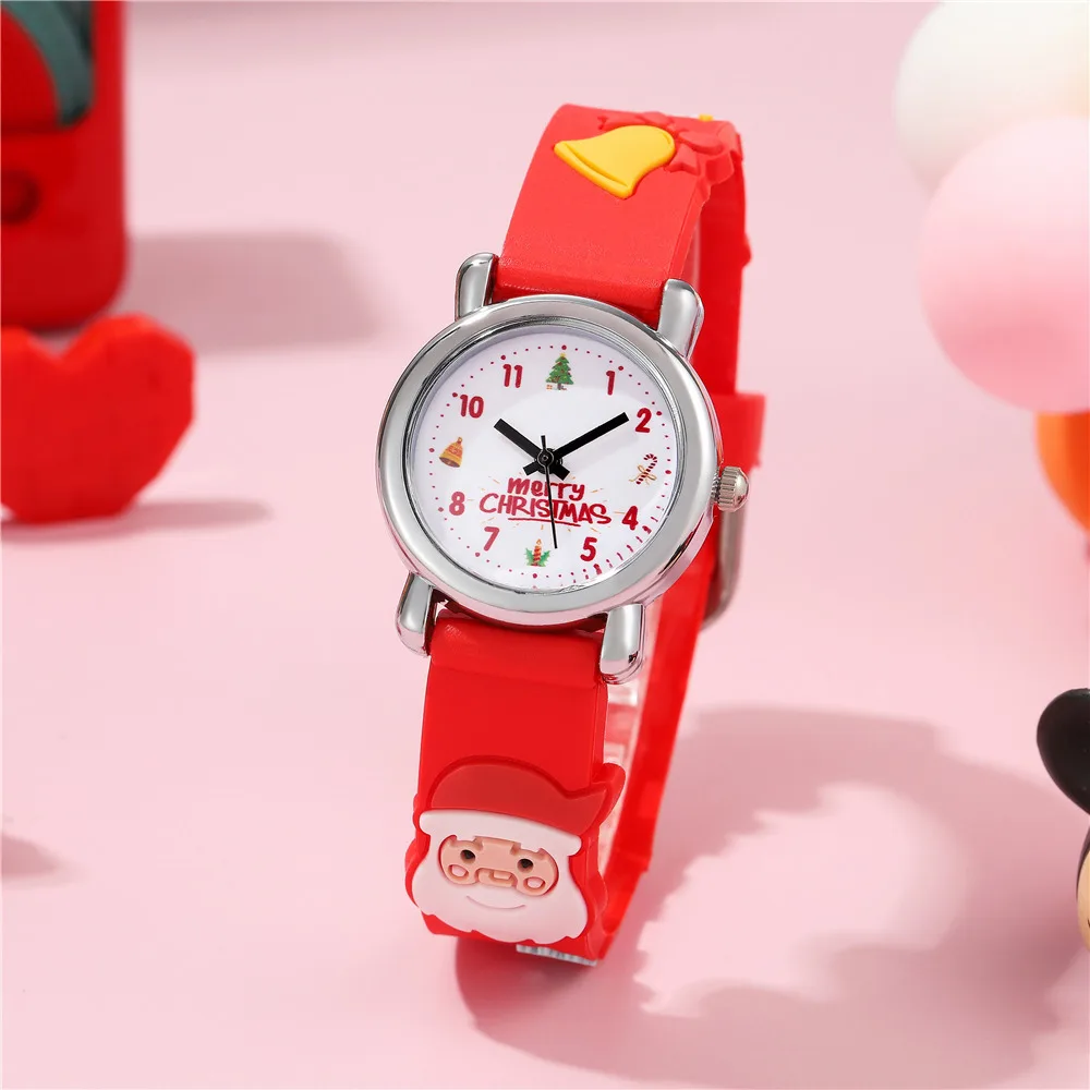 

Fashion Cute Kids Watch Waterproof Christmas Santa Silicone Arabic Digital Quartz Wristwatches Childrens Watch Boys Girls Gifts