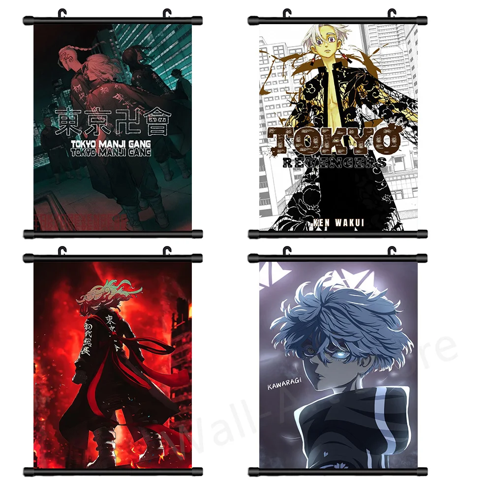 

Tokyo Revengers Scroll Canvas Wall Hanging Painting Picture Home Decor Printed Anime Poster Wall Art Boy Room Decoration Gift