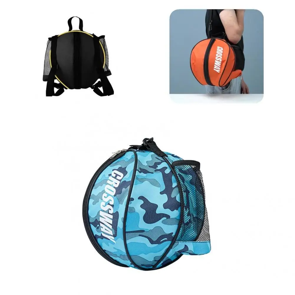 

Great Waterproof Bright Color Basketball Carry Bag Side Mesh Bag Round Ball Bag for Soccer Basketball Holder Bag