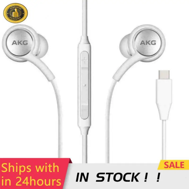

AKG Earphone Type C In-Ear Headphones Wired With Microphone For Galaxy S20 Note 20 Usb C Earphones SAMSUNG 2022 Type C