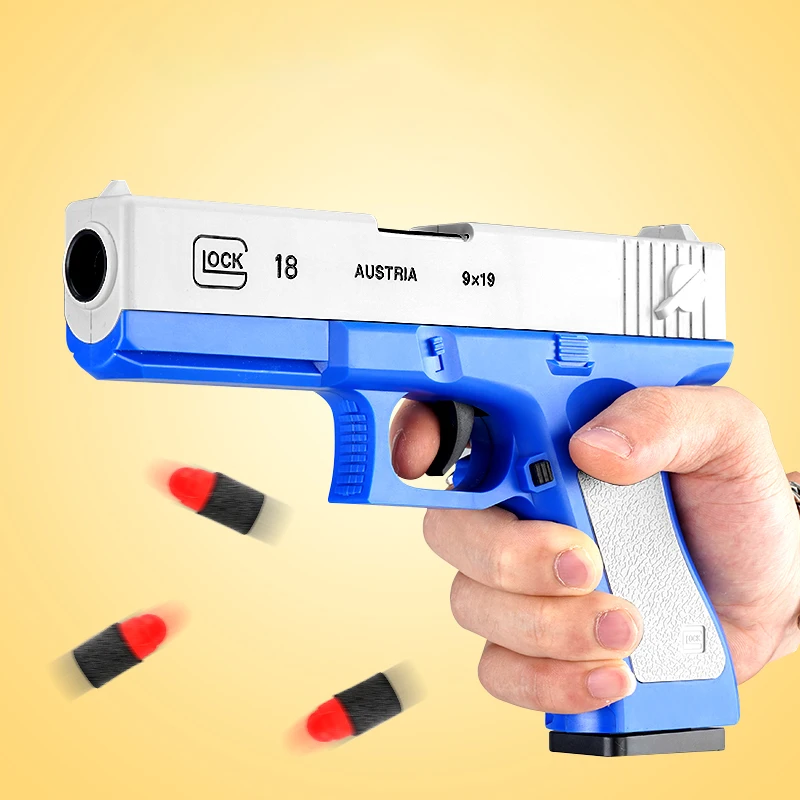 

Новинка, игрушечный пистолет для извлечения ракушки Glock, ручное оружие, Детские Armas Blaster, для игр на открытом воздухе, подарки для мальчиков
