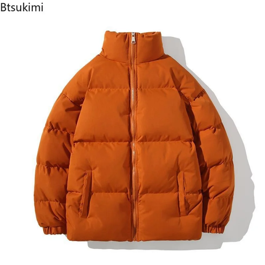 Plus Size 4XL 5XL Autumn Winter Jacket Men Parkas Thicken Warm Coat Mens Stand Collar Solid Casual Parka Women Oversize Parka