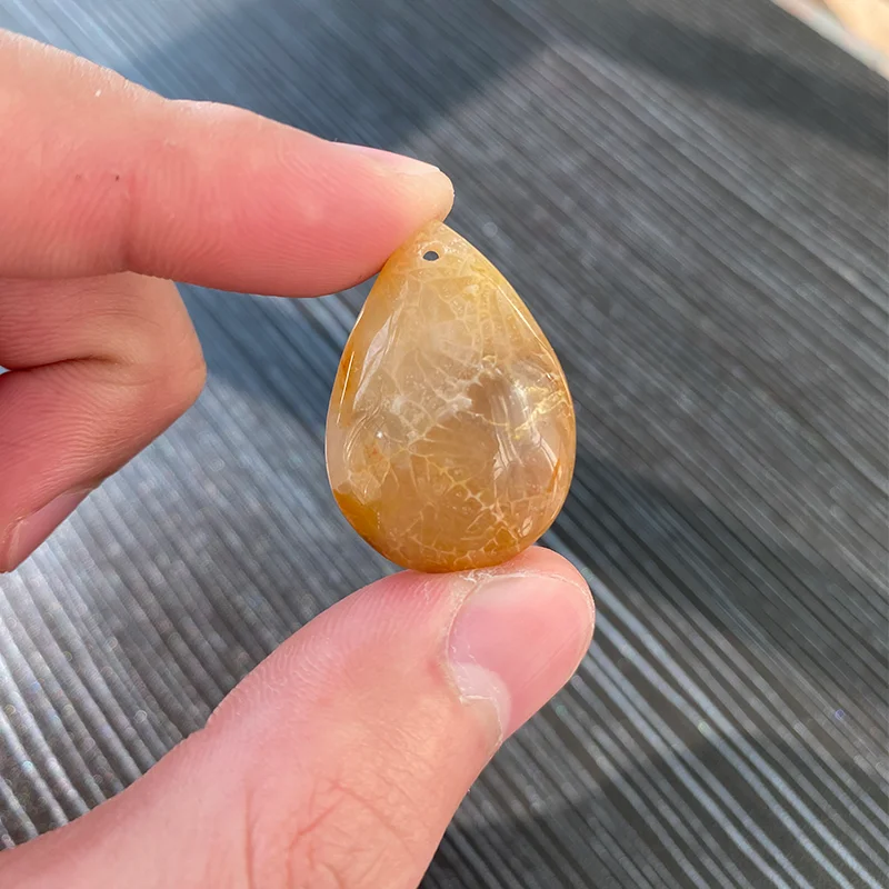 

Natural Chrysanthemum Coral Jade Drop Pendant Fossil Pendant Specimen Necklace Chrysanthemum Stone DIY Jewelry Designer Charms