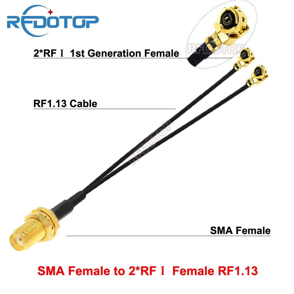 

Кабель RFDOTOP SMA Female to 2*uFL/IPX Female RF1.13