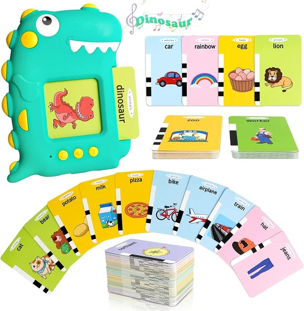 Educational toys for 3 4 5 year old boys gift: Talking flash cards toddlers learning toys with 280 words preschool speech