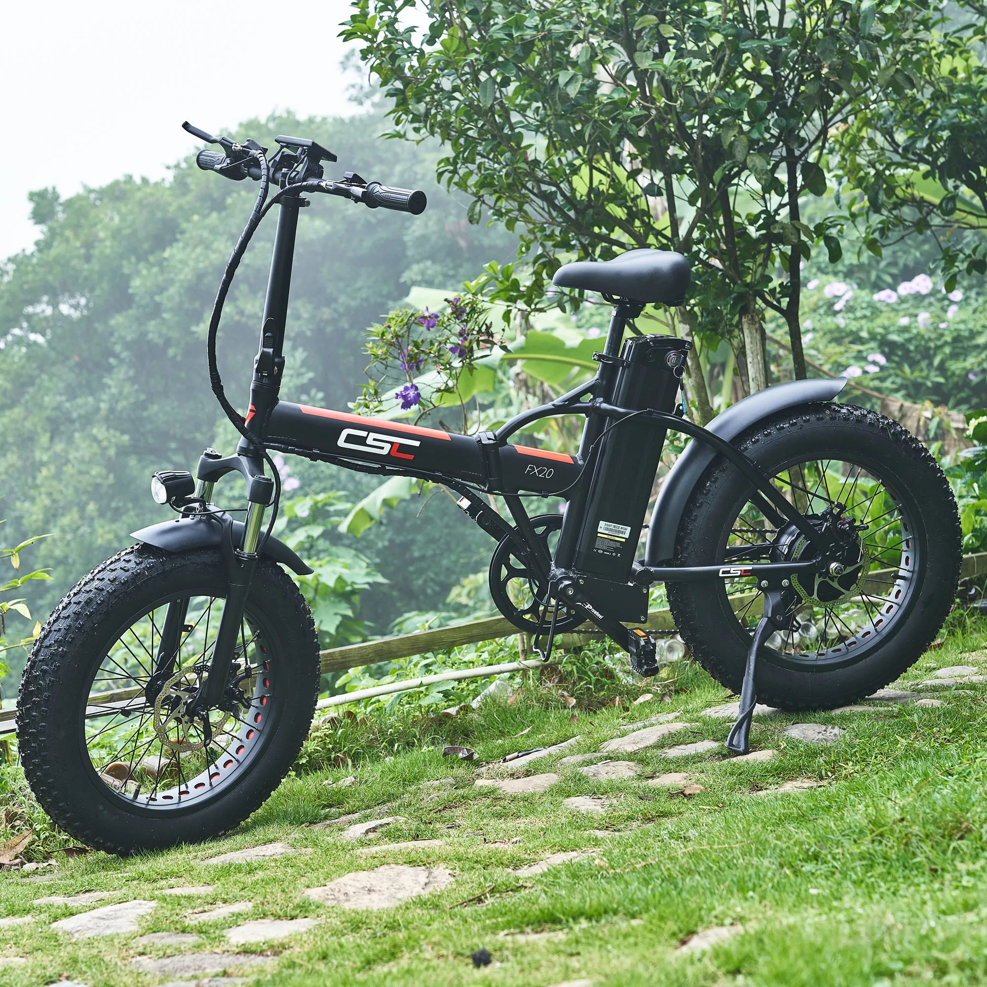 CSC Fat Tire 48V 500W 20 &quot4 0 Электрический велосипед снег горный складной