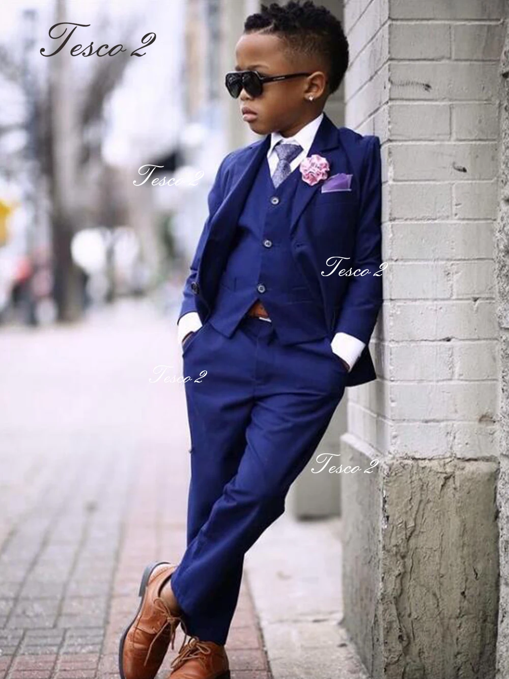 Fashion Suit Single Breasted Boys Suits 3 Pieces For Weddings Costume Boys Blazer Teenager Kids School Suits 4-14Yrs