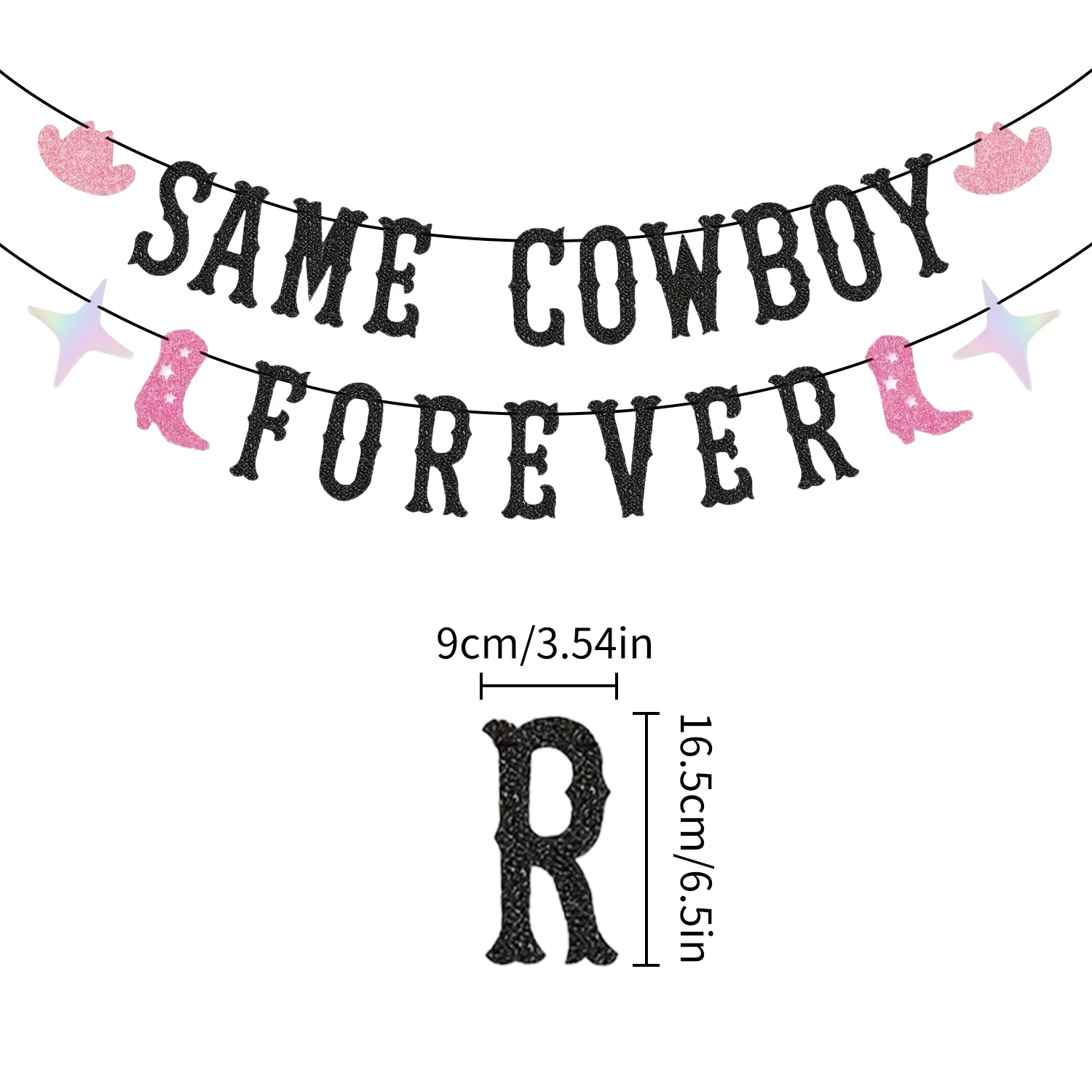 

Баннер "Same Cowboy Forever" для вечеринки