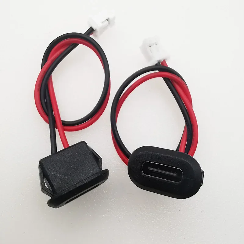 

1-10 шт. 2-контактный разъем USB Type C, гнездовой разъем Type-C с пряжкой для карты, разъем для быстрой зарядки 3A, разъем для зарядного устройства USB-C