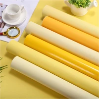 solid color yellow wallpaper for living room decor peel and stick self adhesive waterproof wall stickers for childrens room
