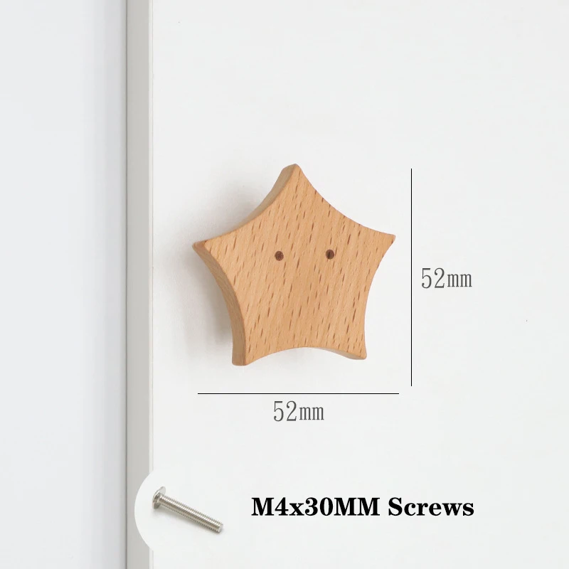 

Деревянные ручки для мебели в форме животных