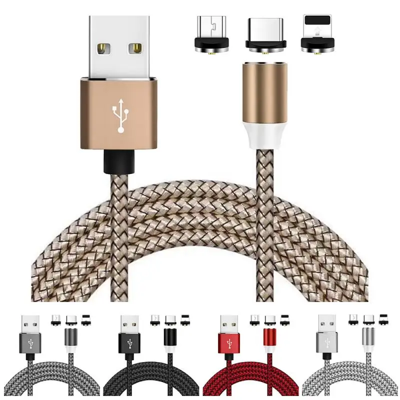 

Micro Magnetic Cable 360 Degree USB Type C Charging Cable Rotate Magnetic Cable Fast Charging Magnet Charger for Android/iOS