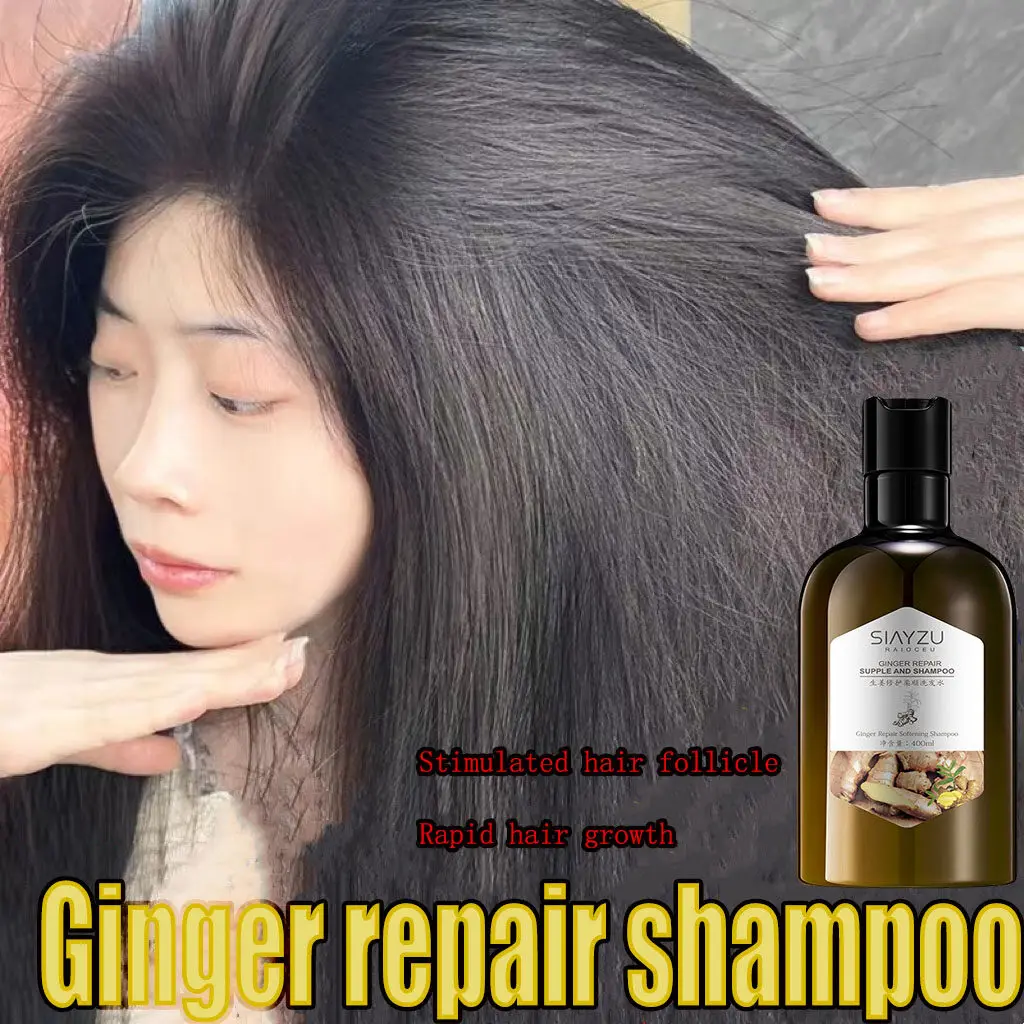 

Original Ginger Shampoo 400ML Hair Care Anti-Hair Loss Dandruff Itching Fluffy Thickening Reduce Relieve Itchy Scalp Hair Tonic